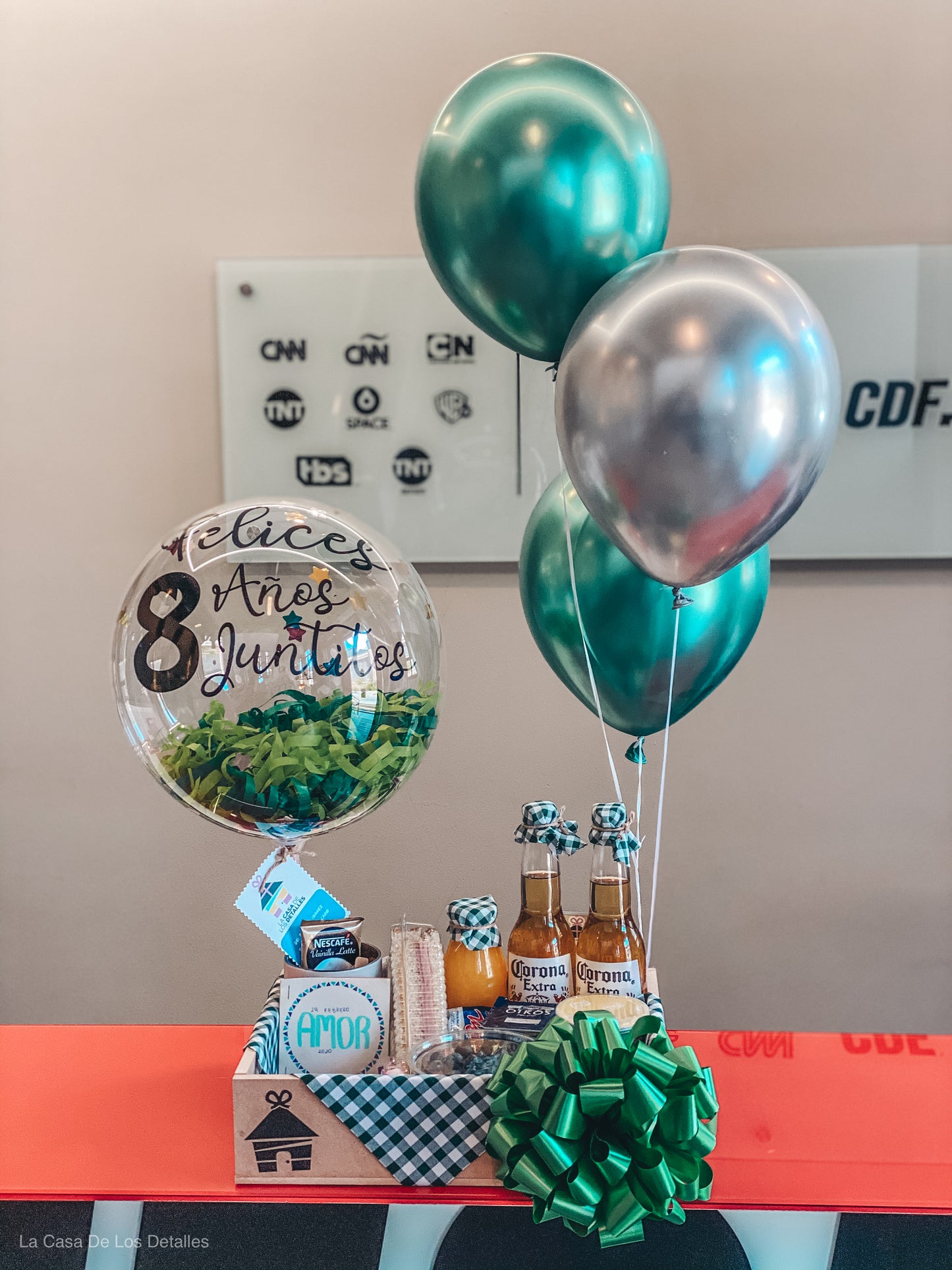 Desayuno Ellos decoración helio básica