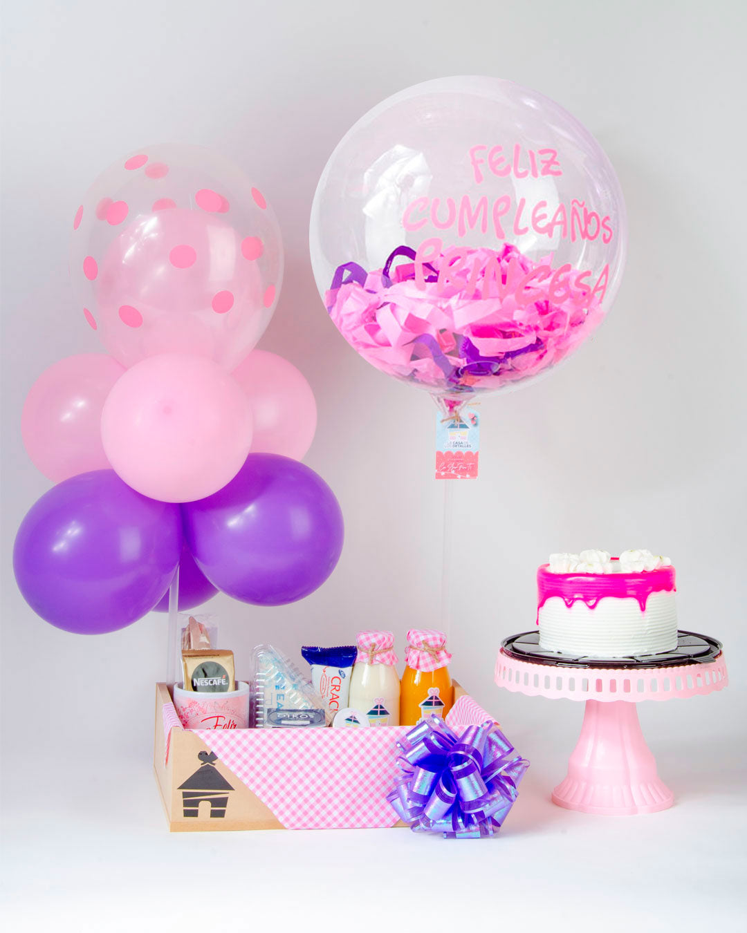 desayuno sorpresa a domicilio, desayunos sorpresa, desayunos con globos, desayunos de regalo