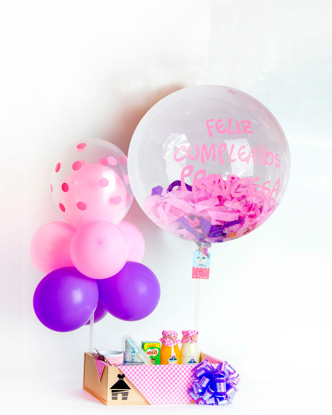 desayuno sorpresa para niños a domicilio, desayunos sorpresa, desayunos con globos, desayunos de regalo