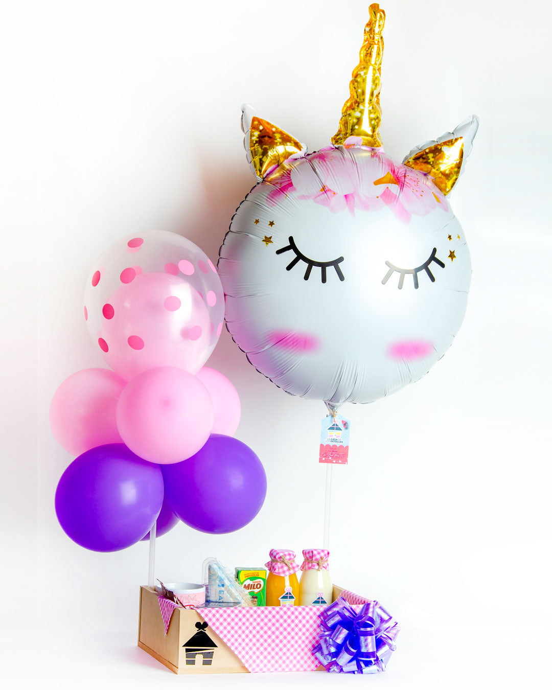 desayuno sorpresa para niños a domicilio, desayunos sorpresa, desayunos con globos, desayunos de regalo