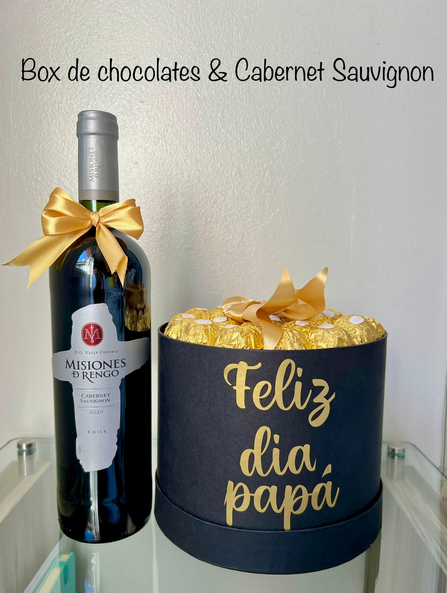Box de chocolates + vino